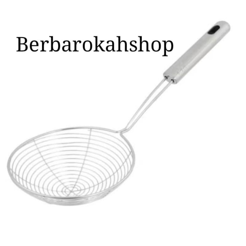 BIG Saringan mie stainless 18cm noodle / strainer saring minyak 18 cm / alat
