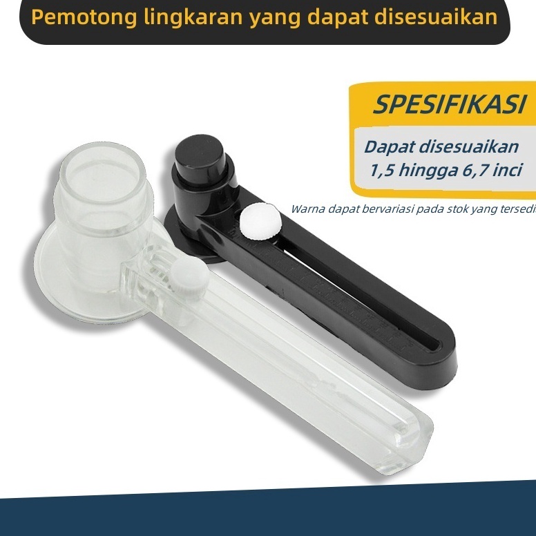 

ART E1S6 Plastik Pemotong Lingkaran yang Dapat Disesuaikan untuk Pin Kancing circle cutter alat potong kertas