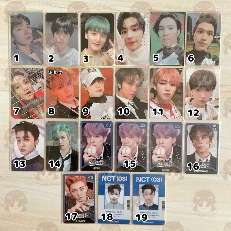 PHOTOCARD TEN JAEHYUN MARK XIAOJUN HENDERY JENO HAECHAN JAEMIN YANGYANG LUCKKY DRAW BINDER SELCA KON