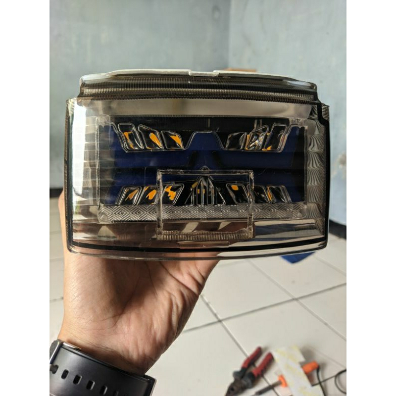 stoplamp gl pro/max lampu belakang led gl kotak pnp set reflektor