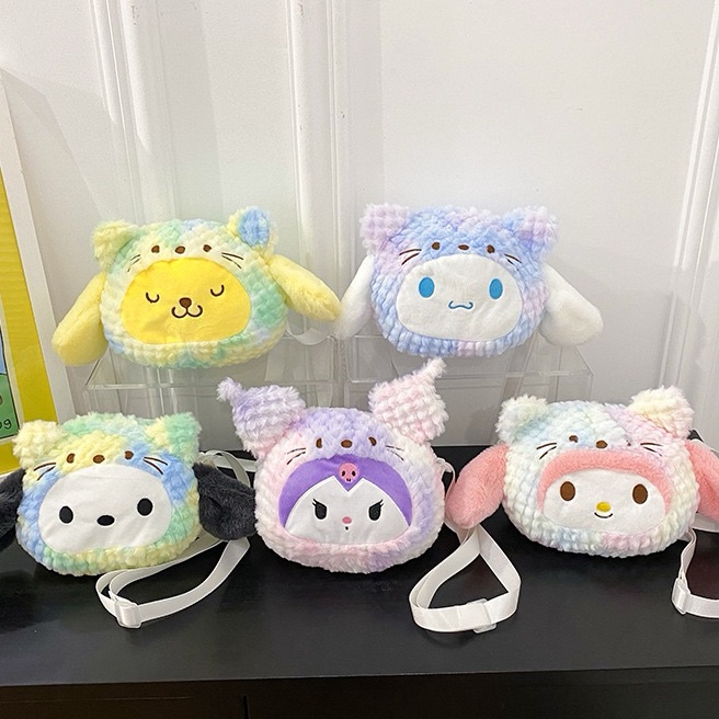 Wow TAS SELEMPANG BULU BONEKA MELODY TAS SELEMPANG BULU BONEKA CINNAMOROLL TAS SELEMPANG BULU BONEKA