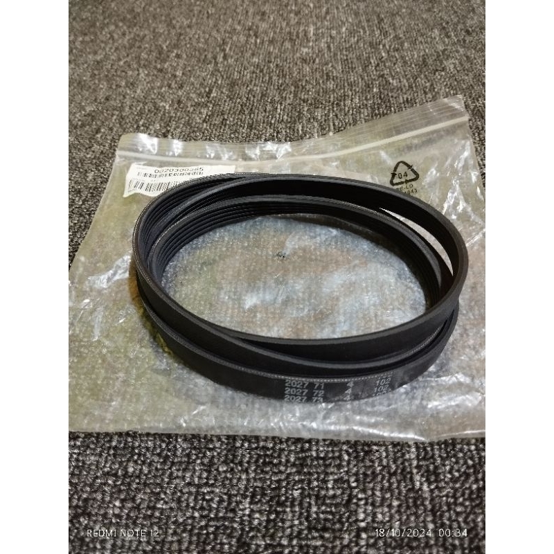 Van belt Mesin Cuci Front Loading Midea - Aqua ( 5EPJ 1208 V12527 ) NEW ORIGINAL