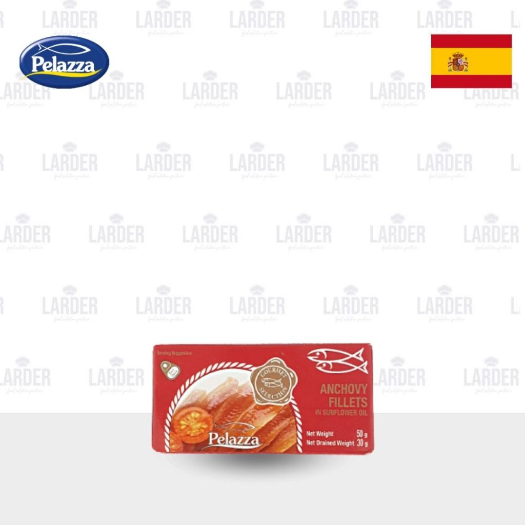 

PELAZZA Anchovies Fillet in Sunflower Oil 50gr | Ikan Teri Fillet dalam Minyak 50gr (WAJIB STYROFOAM)