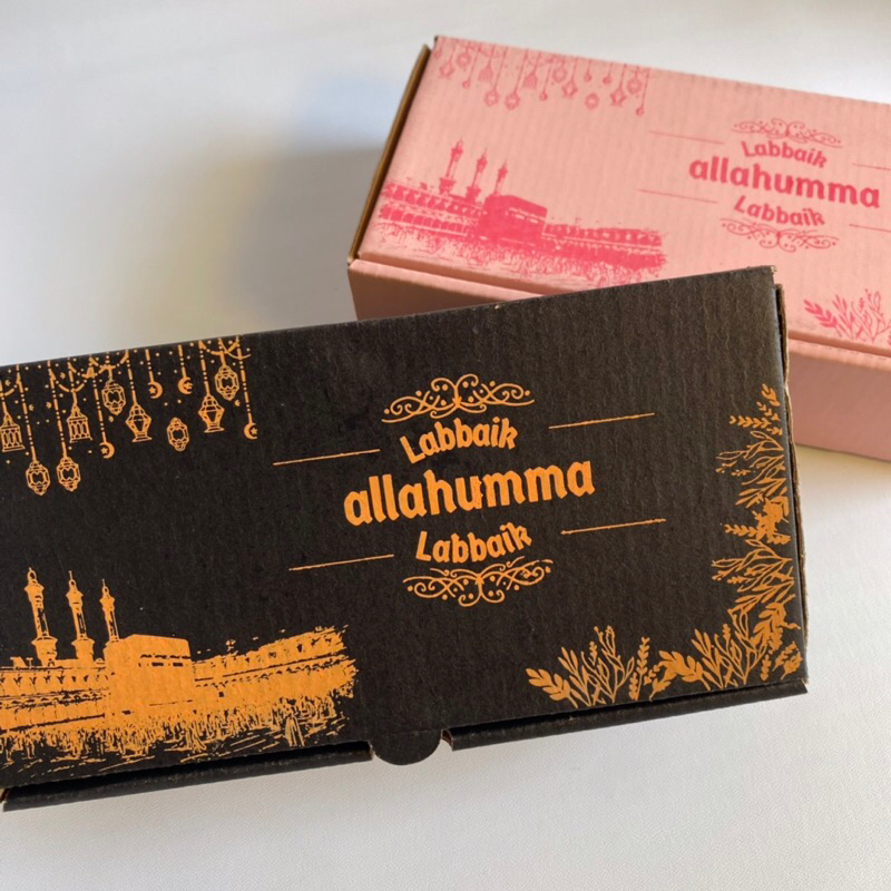 

Hampers haji umroh souvenir haji souvenir umroh tasbih sejadah travel packaging aesthetic box hampers pink hitam