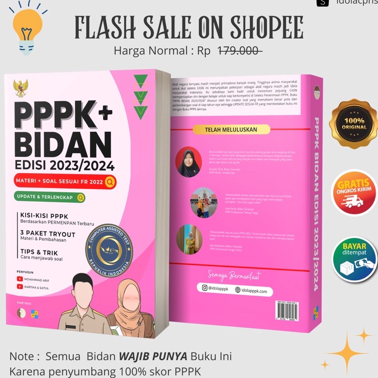 

ART B2T8 READY SIAP KIRIM BUKU PPPK BIDAN EDISI 223224