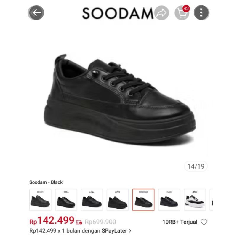 sepatu pvn soodam Black 39