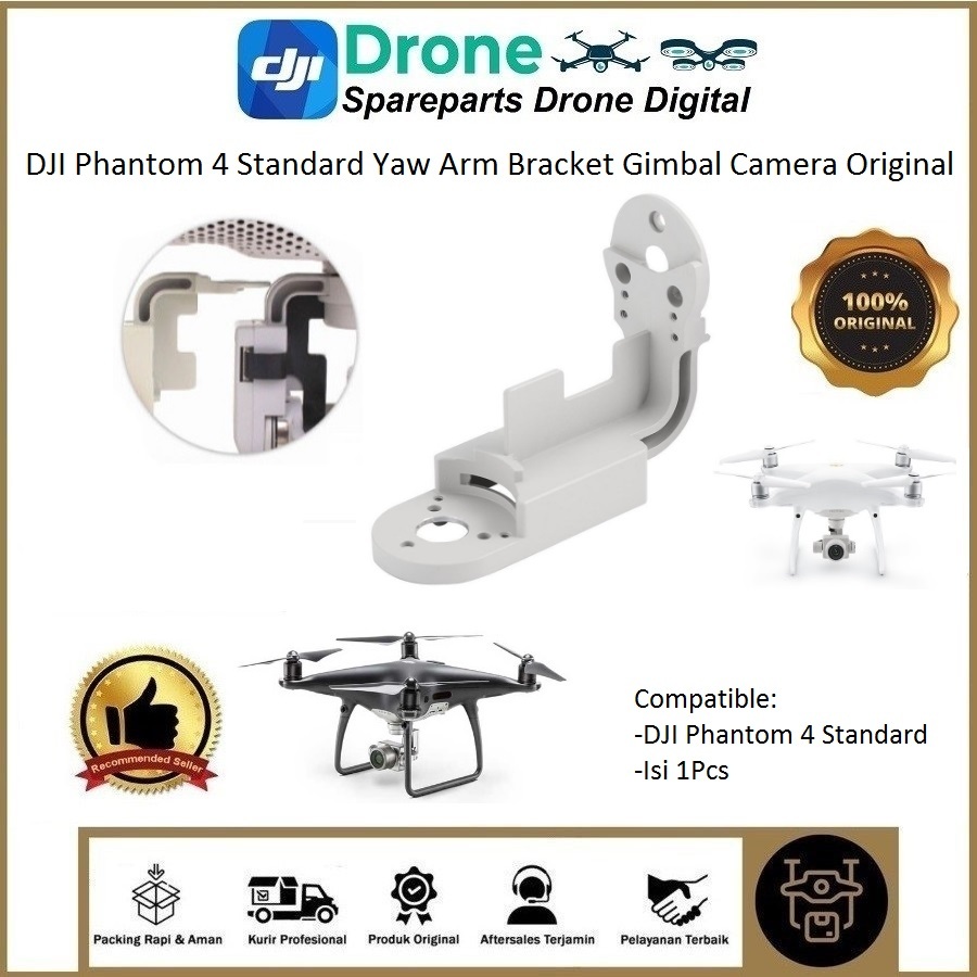 Yaw Arm Bracket Gimbal Kamera Drone Phantom 4 Spare Part Pengganti Dudukan Kamera Gimbal