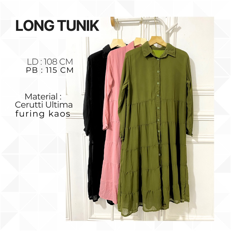 tunik midi dress katun