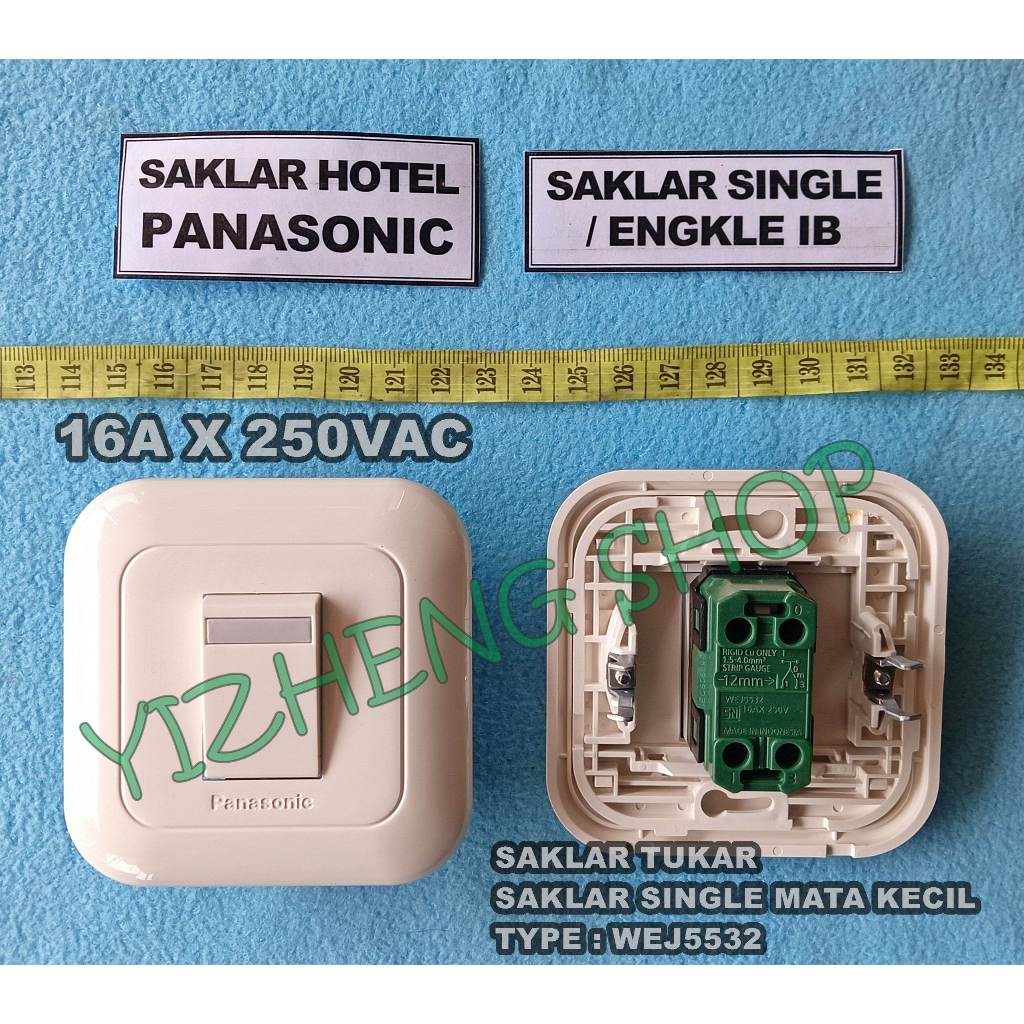 SAKLAR HOTEL/SAKLAR TUKAR SINGLE MATA KECIL IB PANASONIC