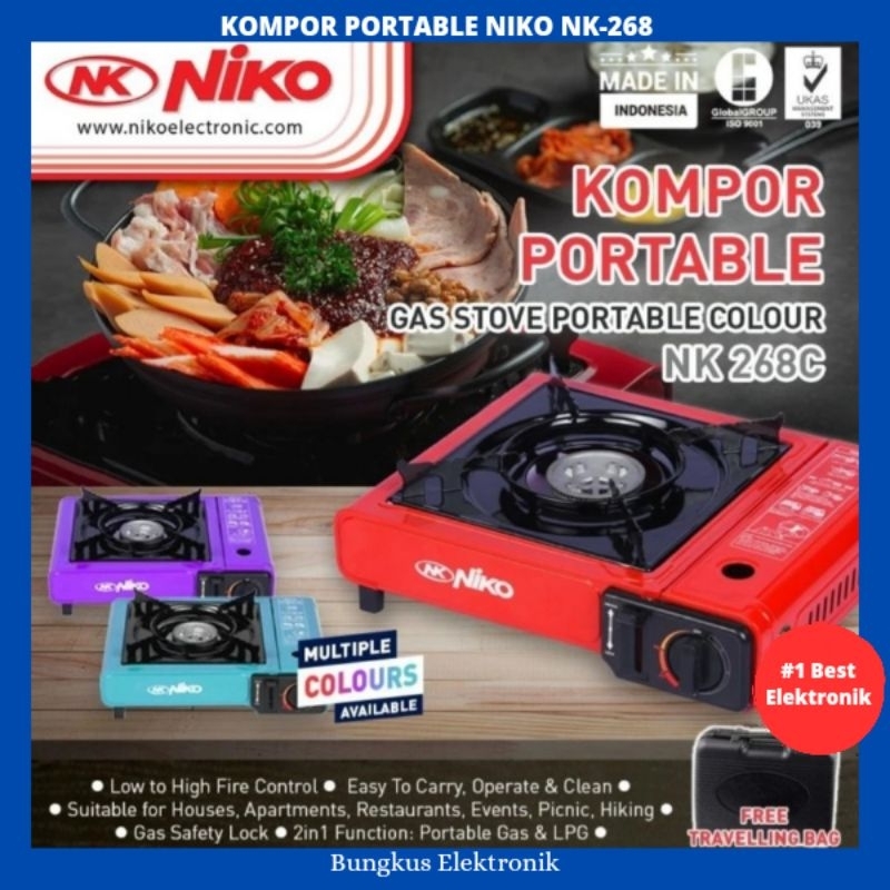 KOMPOR PORTABLE NIKO NK268 KOMPOR PORTABLE