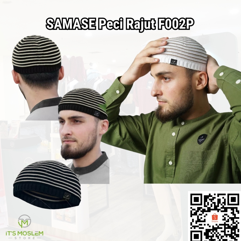 Peci SAMASE | Peci Rajut Motif Garis