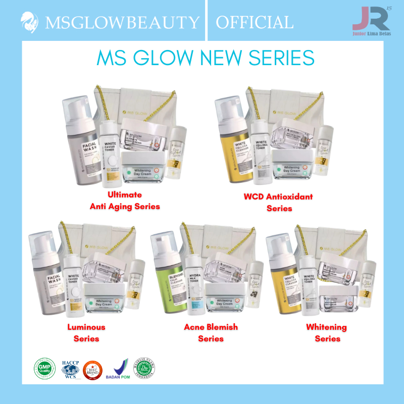 (FREE GIFT/INSTANT/COD) MS GLOW PAKET WAJAH NEW SERIES|ACNE | WHITENING | LUMINOUS | DNA | ULTIMATE 