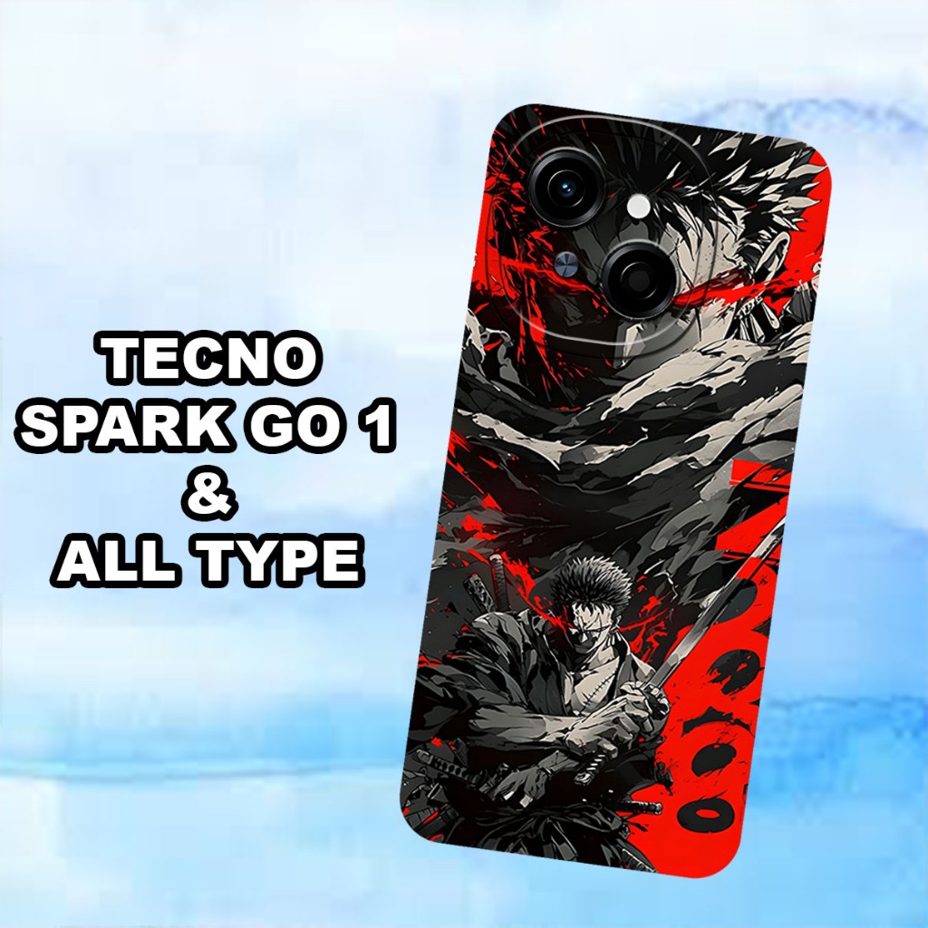 (GC5) Softcase karet Hp TECNO SPARK GO 1 | Case Motif Gambar Anime | Case TECNO SPARK GO 1 Silikon T