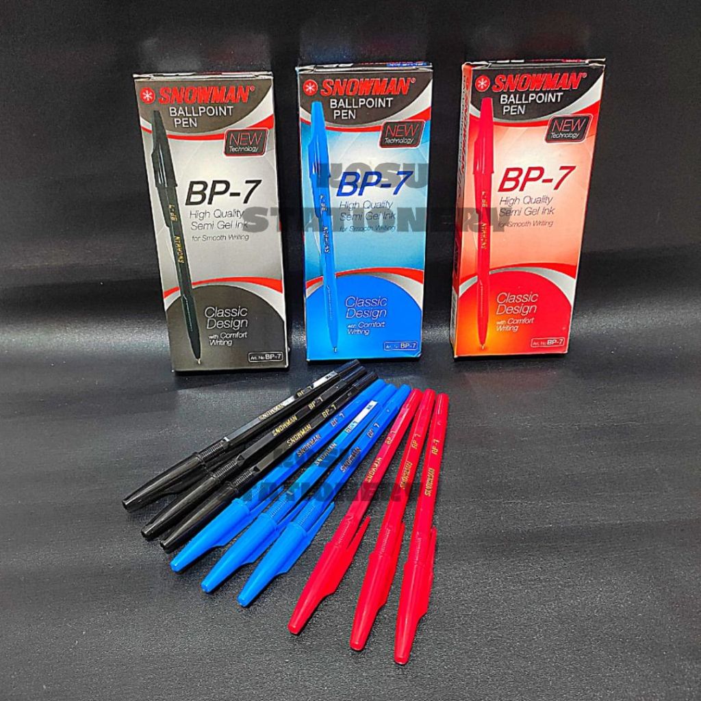 

BOLPEN / BALLPOINT / PULPEN / POLPEN SNOWMAN BP-7