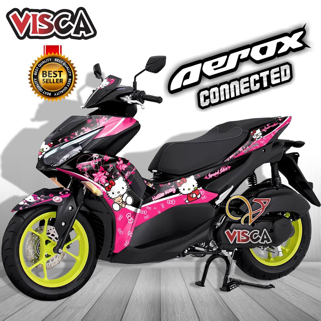 Decal Aerox Connected Stiker Aerox Connected Striping Aerox Connected Sticker Aerox Connected Full B