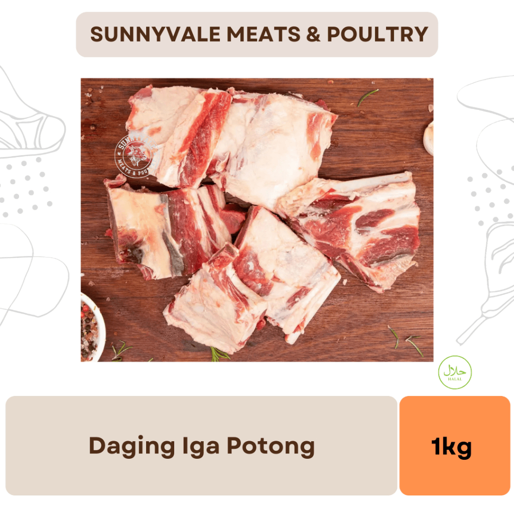 

Daging iga sapi | daging iga potong | tulang iga sapi | Brisket Bone | Halal | 1 kg