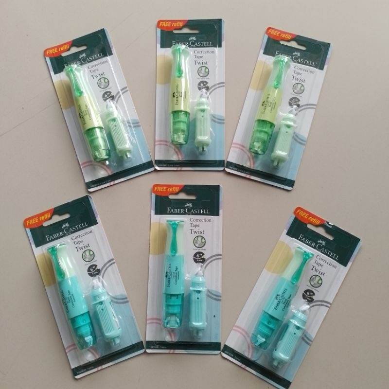 

TIPE-X Kertas Correction Tape Twist Faber Castell QGR506 6 Meter ( Pcs ) [ Original ]