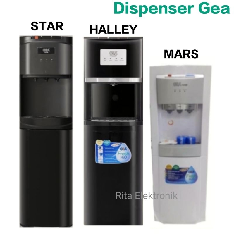 Dispenser Berdiri Gea Kompressor 3 Kran Air Dingin, Panas Dan Normal