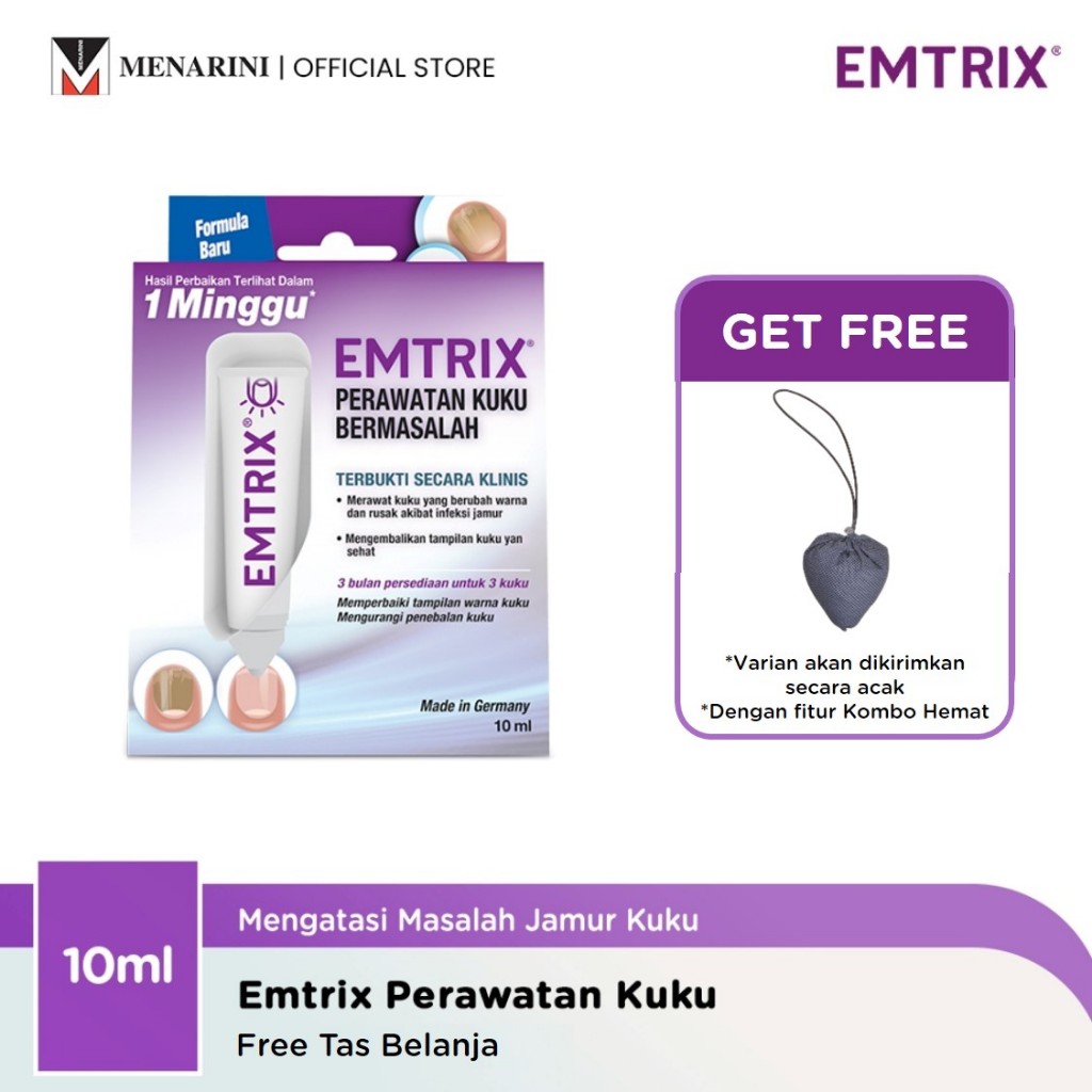 Emtrix Perawatan Kuku 10ml - Gel Perawatan Kuku yang Rusak Akibat Jamur