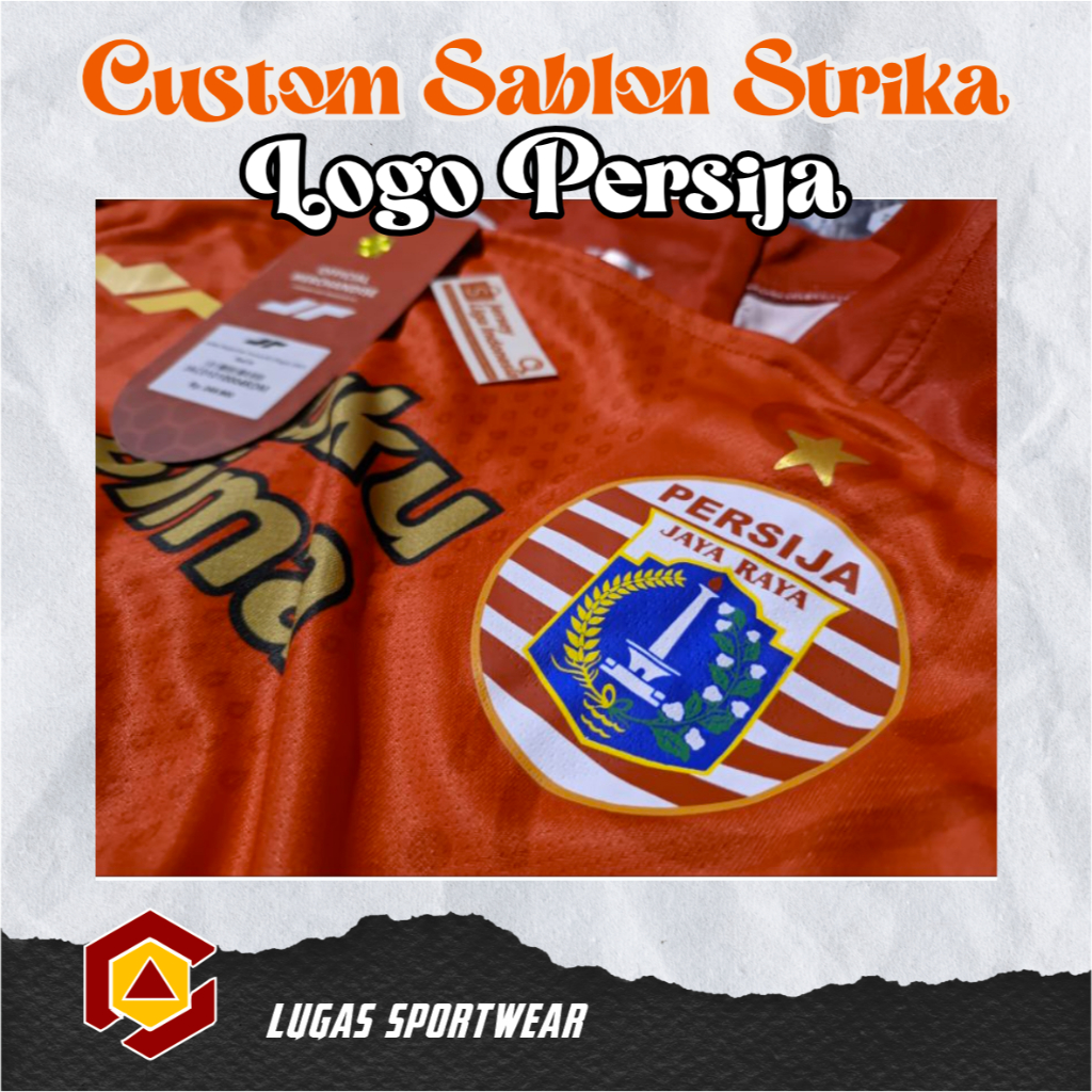 STIKER SABLON LOGO PERSIJA JAKARTA | CUSTOM STIKER SABLON
