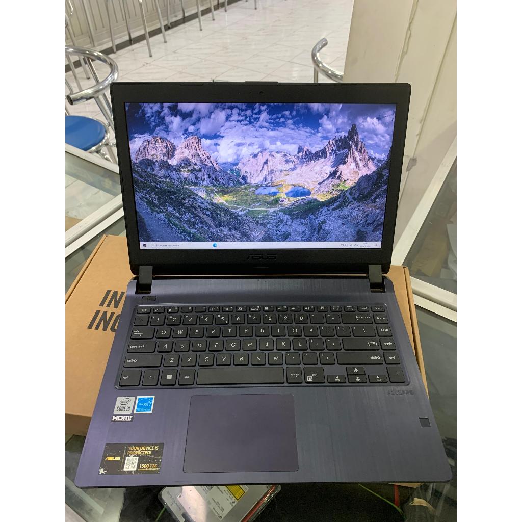 ASUS P144DF core i3-10 ram 4GB/ssd 256GB layar flip180 windows 10pro laptop kerja/kuliah/sekolah/cod
