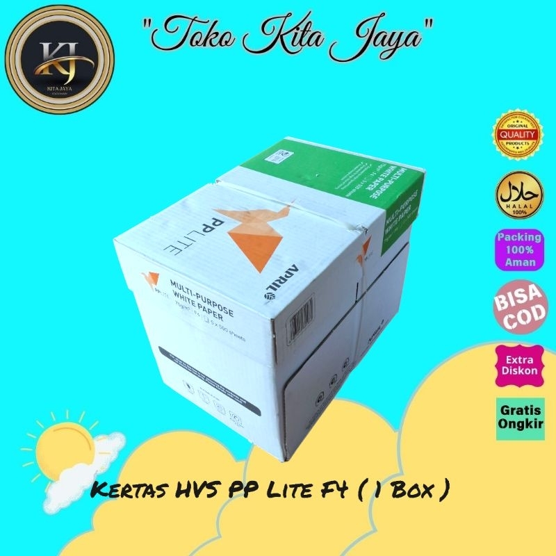

Kertas HVS PP Lite F4 ( 1 Box )