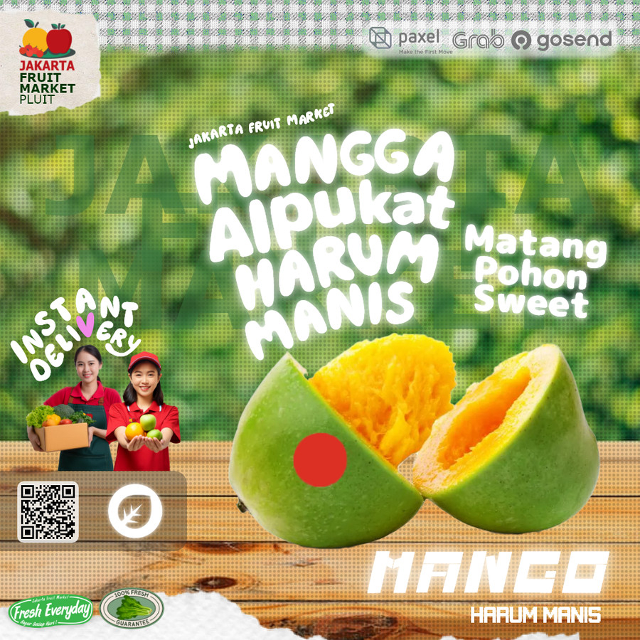 

MANGGA ALPUKAT buah matang pohon manis lembut fresh harum manis