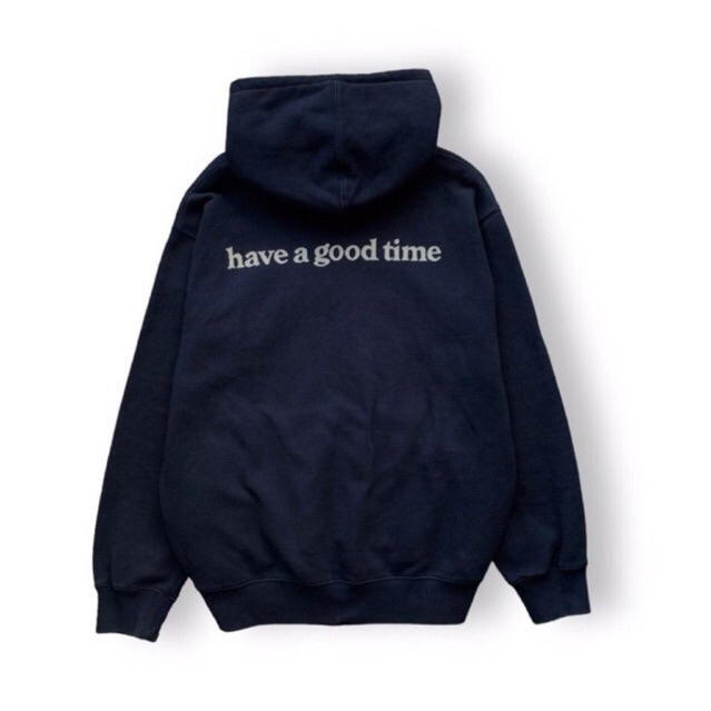 HOODIE HAVE A GOOD TIME HAGT BLUE NAVY BIRU DONGKER BIRU TUA