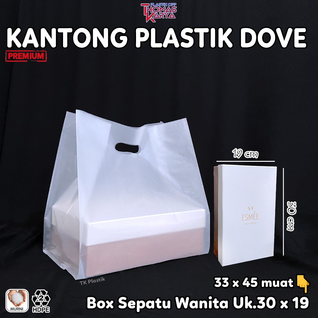 

Plastik Dus Sepatu Wanita isi 50 Kantong Box Sandal Korea UK 30x19x10