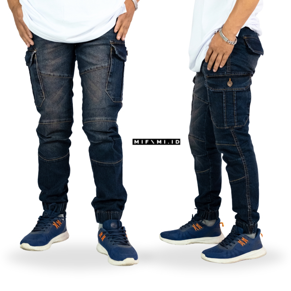 MIFAMI.ID Celana Joger Jeans Cargo Biothink