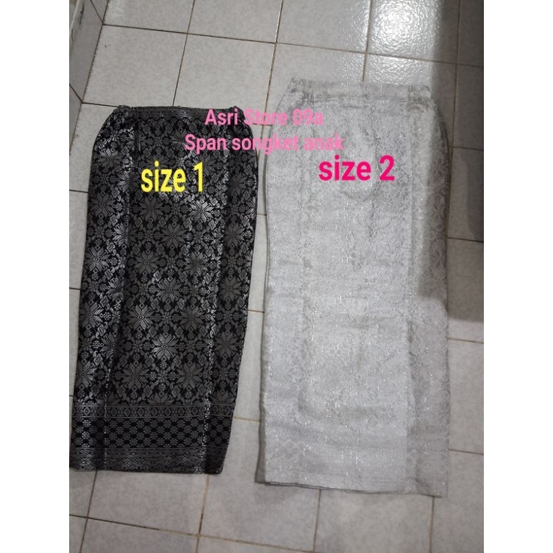 DYA369 Rok Span songket anak dan remaja/ Span songket anak/ Rok songket Anak/ rok songket anak