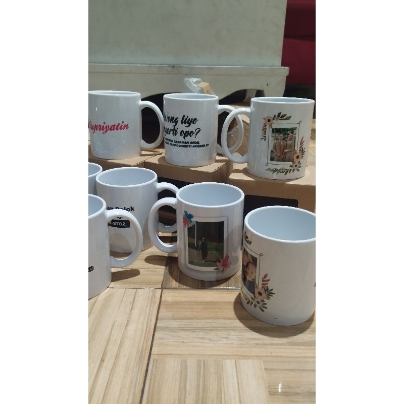MUG CUSTOM / GELAS SATUAN FREE DESAIN
