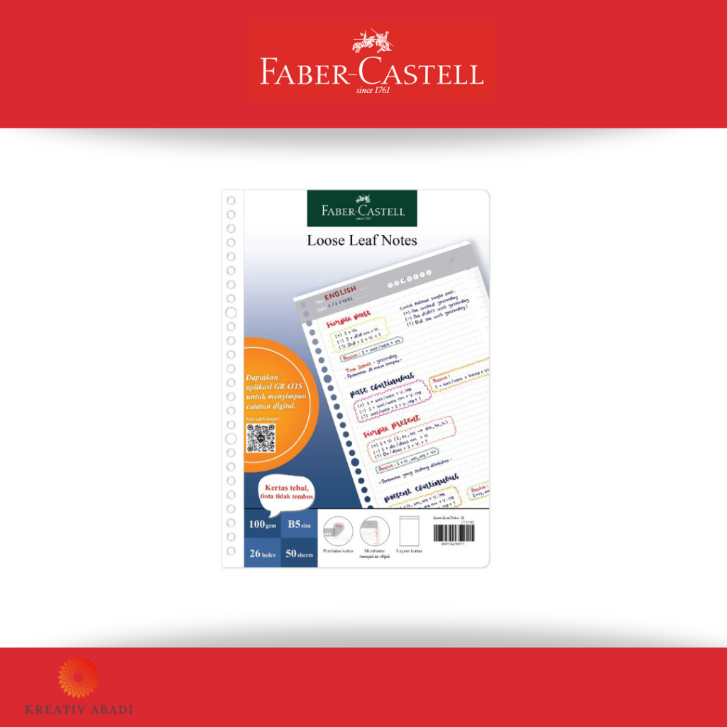

Faber Castell Loose Leaf Notes-B5 TYPE B