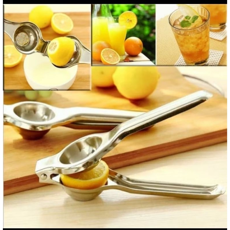 

Pemeras Perasan Jeruk Lemon Nipis Stainless Steel Alat Dapur Kitchen Peras Manual Infused water new