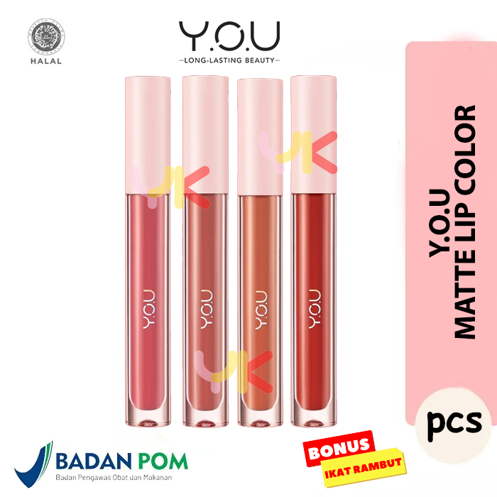YOU The Simplicity Matte Lip Color - Lipcream Liquid Matte Original BPOM by Y.O.U Makeup