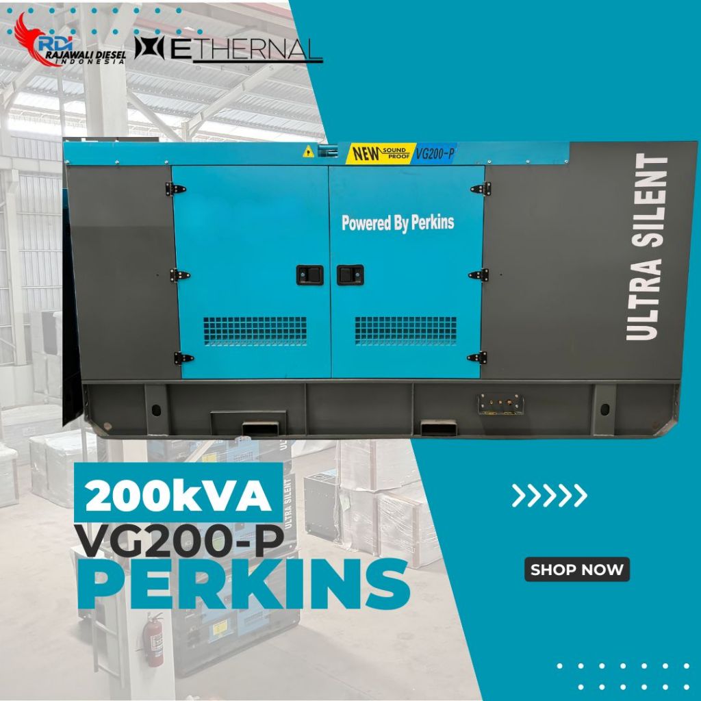 Genset Silent | 200 KVA | Genset Diesel Perkins Ultra Silent-Etheral GENSET