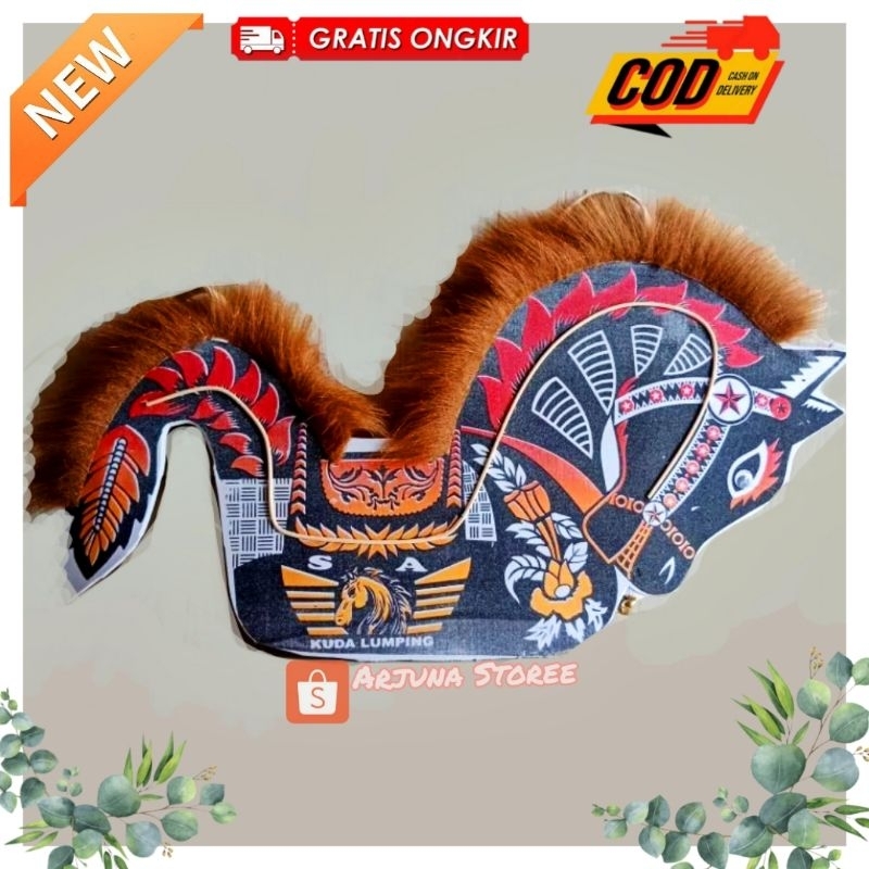 (peking kardus) itu Jaran Kepang Kuda Kepang Jaranan Premium Tari Untuk anak anak Kuda lumping