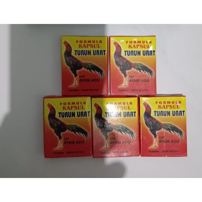 FORMULA OBAT KAPSUL TURUN URAT AYAM JAGO ADUAN TARUNG