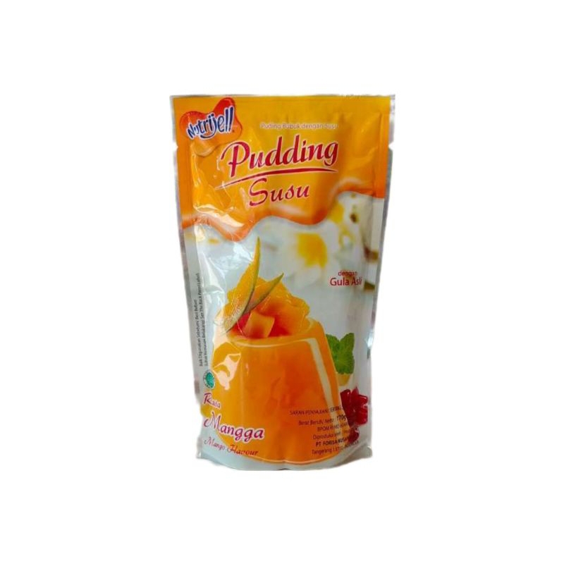 

Nutrijell Pudding Susu dengan Gula Asli 170g - Rasa Mangga