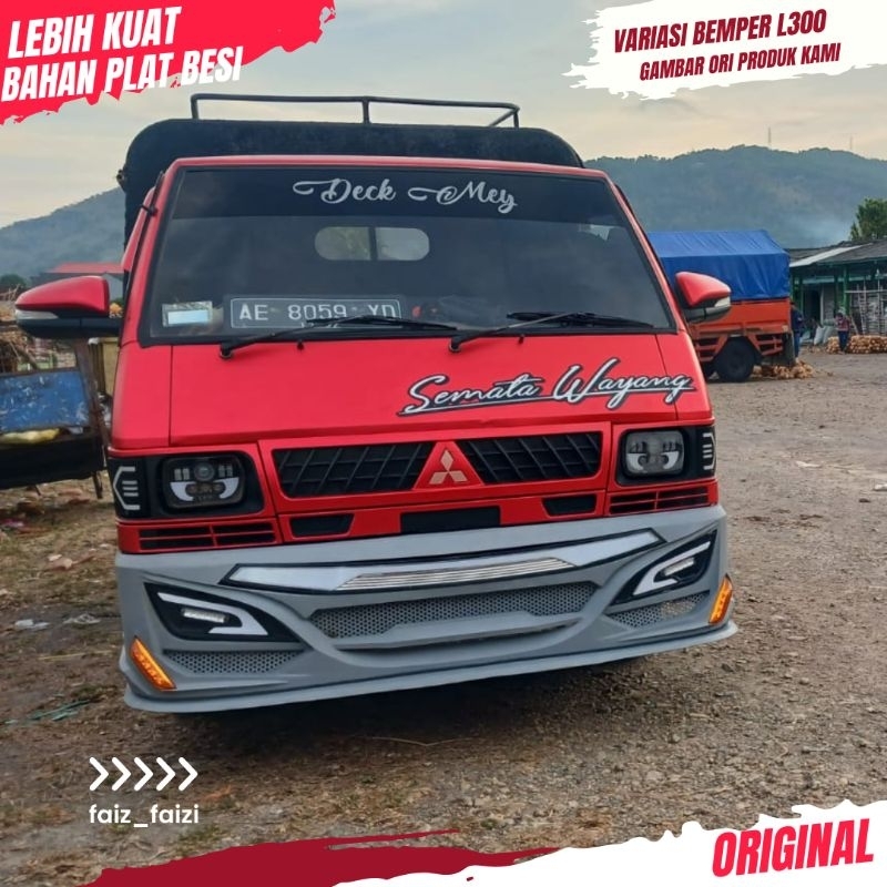 Bemper Patriot Depan Dengan Jungkit Untuk L300 Poxy Kosongan