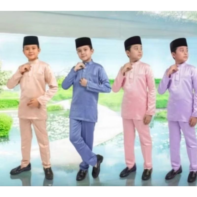 SET BAJU CELANA KURUNG MELAYU ANAK  LAKI-LAKI TELUK BELANGA ANAK LAKI-LAKI