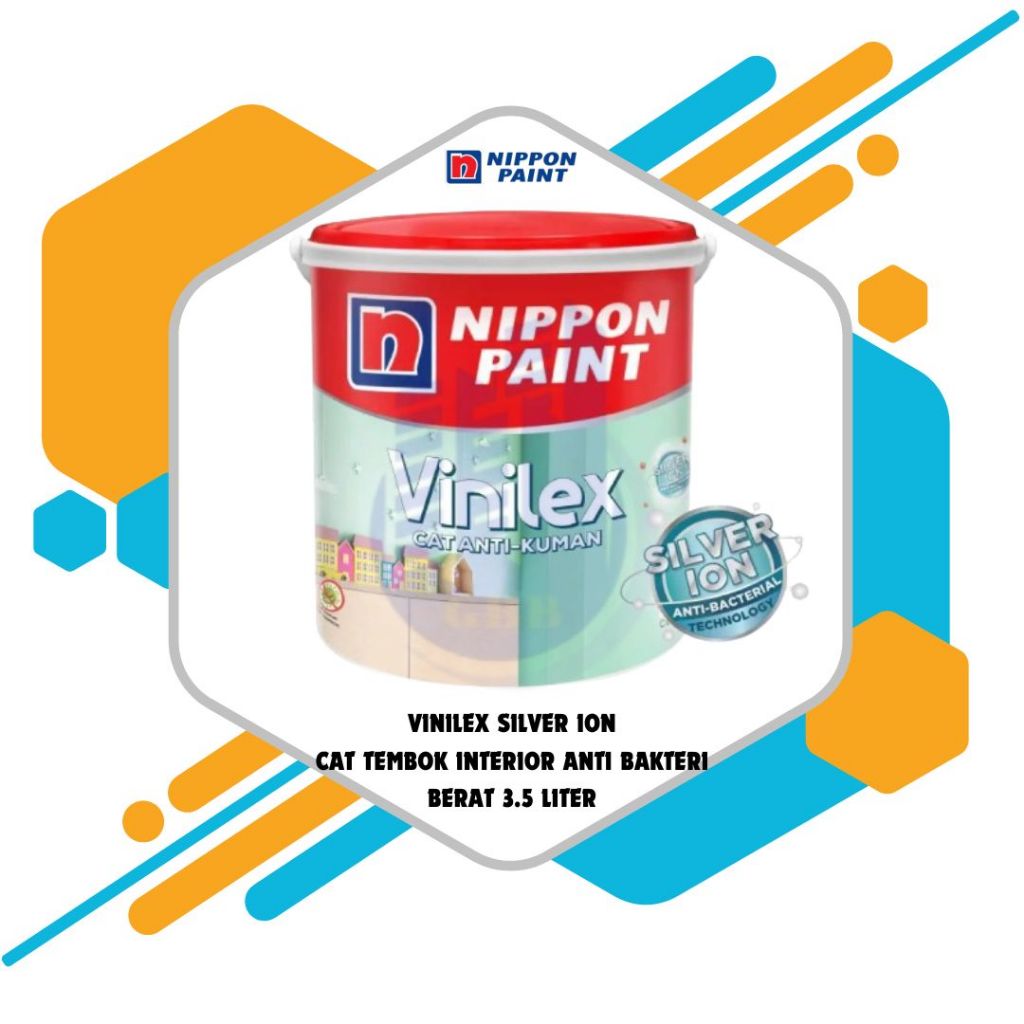 CAT TEMBOK VINILEX SILVER ION 3,5 KG / CUSTOM WARNA