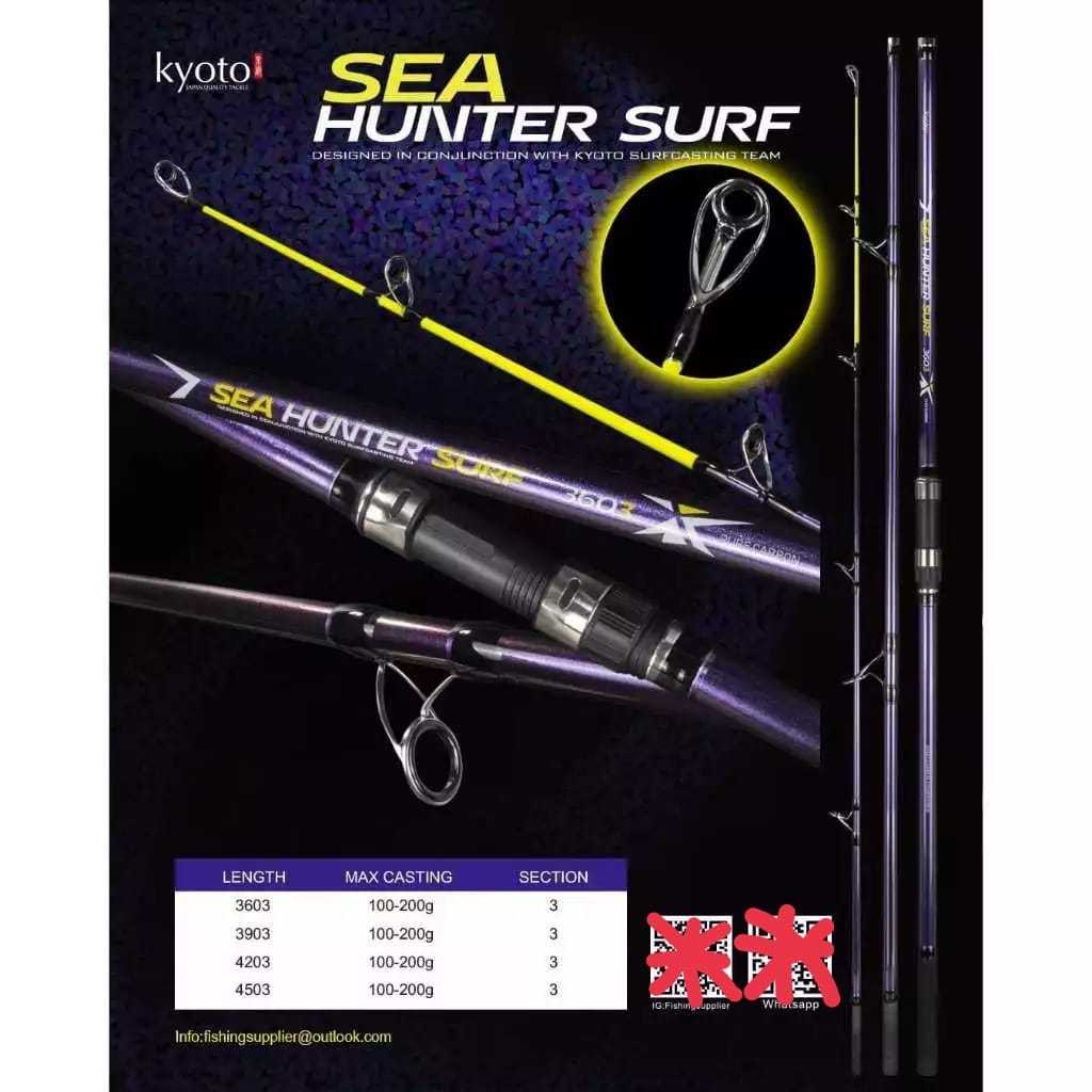 JORAN SURF KYOTO SEA HUNTER SURF JORAN SAMBUNG 3 PURE CARBON 360 390 420 450