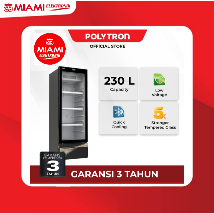 POLYTRON SCN 188X / SCN188X Showcase Glazell 230 Liter