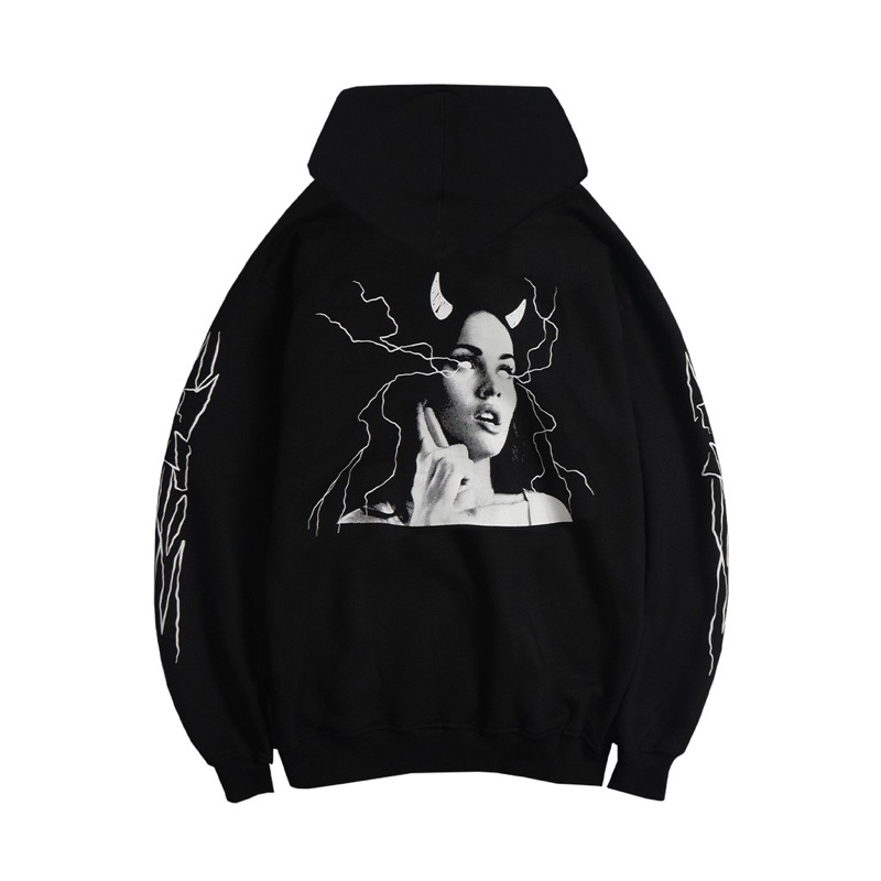 MRJN-BLACK HOODIE WOMEN