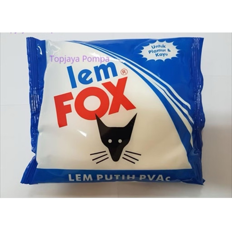 

lem fox putih refill 350 gram kemasan biru