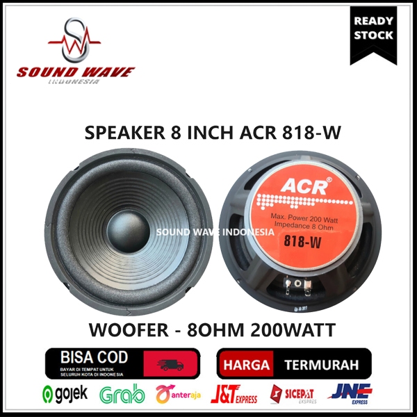 SPEAKER ACR 8 INCH 818-W WOOFER 8OHM 200WATT