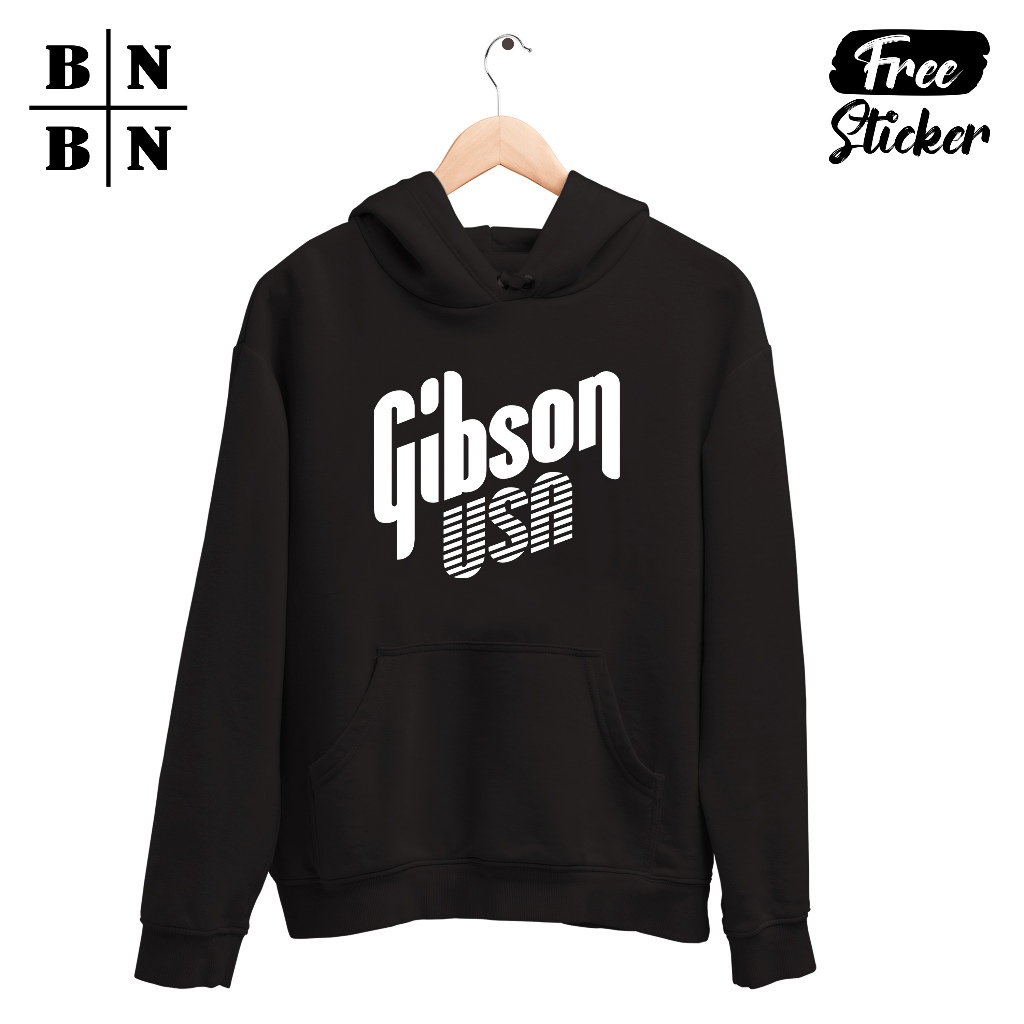 Hoodie Gitar Gibson Usa Logo