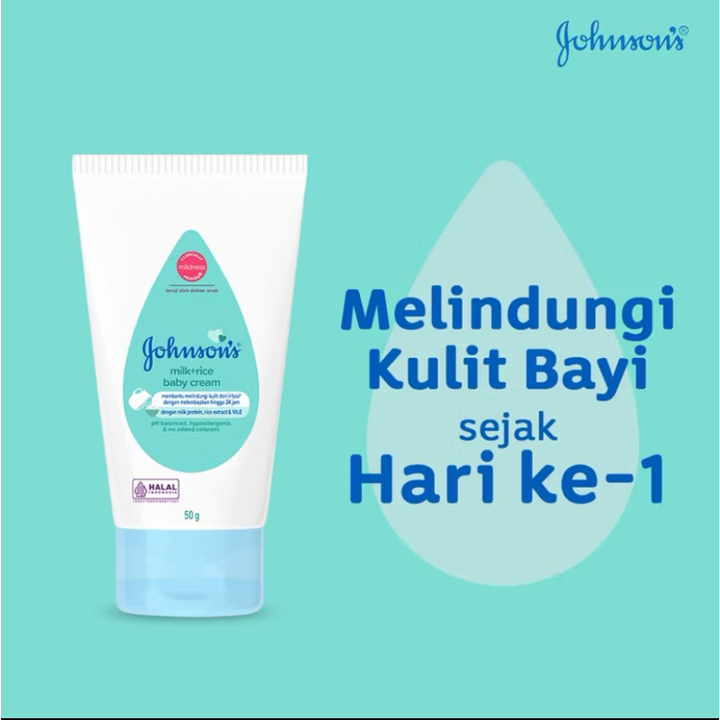 JOHNSON'S Milk + Rice Baby Cream  50g