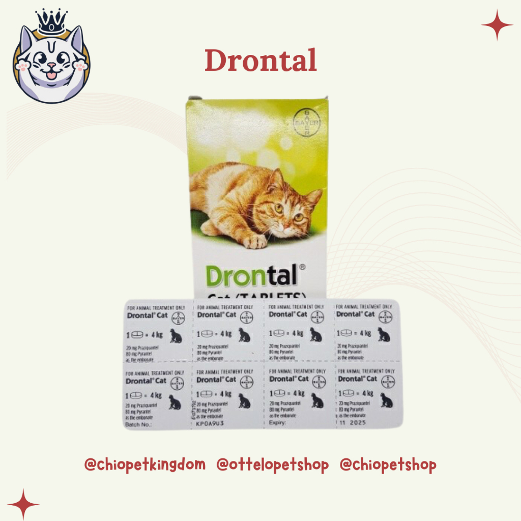 Drontal Cat Asli Elanco Obat Cacing Kucing
